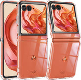 FNTCASE für Motorola Razr 2024/ Razr 50/ Razr 2025/ Razr 60 Handyhülle: Klare, schlanke, vergilbungsfreie, stoßfeste Schutzhülle
